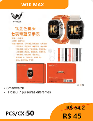 Smartwatch PCS/CX:50 R$ 45