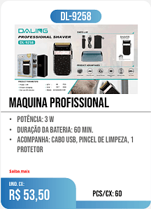 maquina profissional UNID. CX: r$ 53,50 PCS/CX: 60