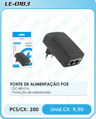 FONTE DE ALIMENTAÇÃO POE 200PÇ=9,5$