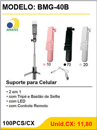 Suporte para Celular 100PCS/CX Unid.CX: 11,80