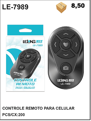 CONTROLE REMOTO PARA CELULAR 200pç=8,5$