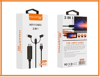 CABO HDTV 3 EM 1 200PCS/CX R$:50,29