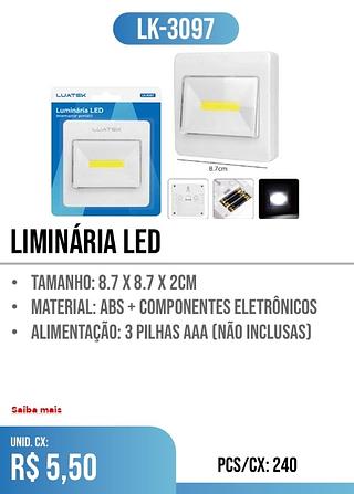 liminária led 240pç=5,50$