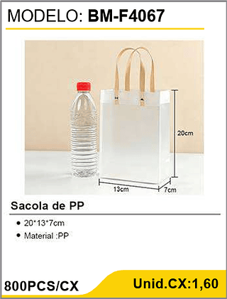 Sacola de PP 800PCS/CX Unid.CX:1,60