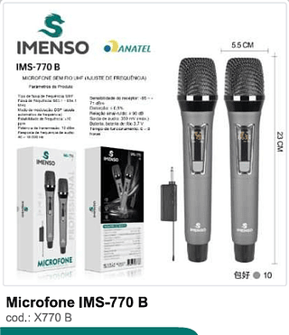 Microfone R$99 PC/CX 10