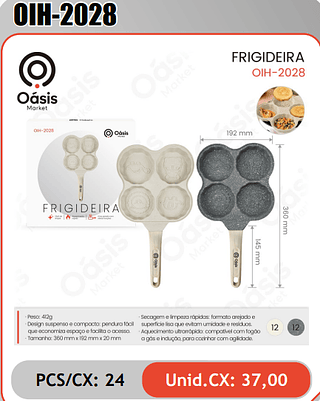 FRIGIDEIRA Marke FRIGIDEIRA 12 Unid.CX:37,00 PCS/CX: 24