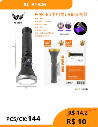 LANTERNA PCS/CX:144 R$ 10
