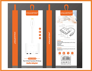 CABO ADAPTADOR DE AUDIO 300PCS/CX R$:11.16