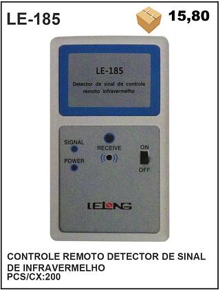 CONTROLE REMOTO DETECTOR DE SINAL DE INFRAVERMELHO PCS/CX:200=15.8$