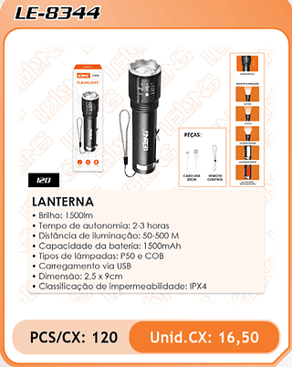 LANTERNA 120PÇ=16,5$