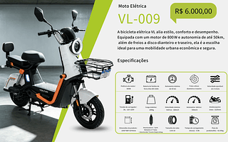 Moto Eletrica R$ 5400.00