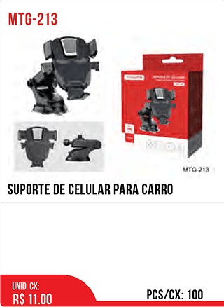 SUPORTE DE CELULAR PARA CARRO 100pç=11$