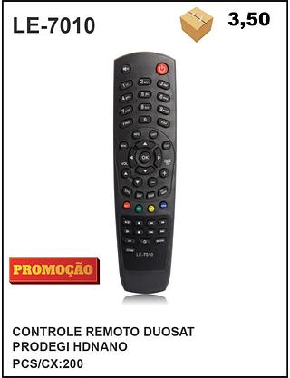 CONTROLE REMOTO DUOSAT PRODEGI HDNANO PCS/CX:200=3.5$