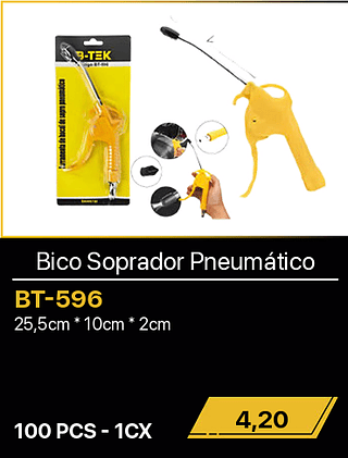 Bico Soprador Pneumático 100PCS R$4,20