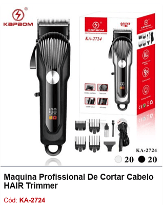 Maquina Profissional De Cortar Cabelo HAIR Trimmer R$ 49,5 PCS/CX: 40