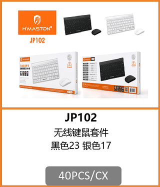 KIT TECLADO E MOUSE BLUETOOTH 40PCS/CX R$:48,06