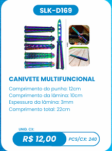 CANIVETE MULTIFUNCIONAL UNID. CX: R$ 12,00 PCS/CX: 240