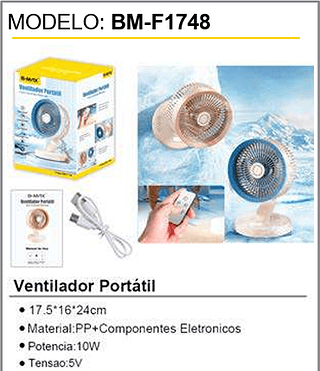 Ventilador Portátil 18PCS/CX Unid.CX:48,00