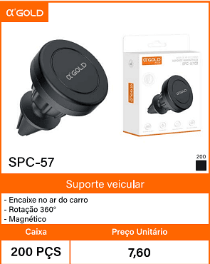 Suporte veicular Caixa 200 PCS Preco Unitario 7,60