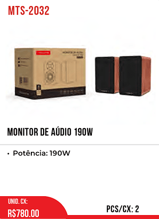 Monitor De Audio 190w 2pç=780$