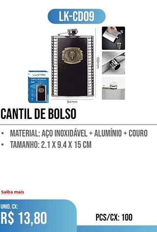 CANTIL DE BOLSO 100PÇ=13,80$