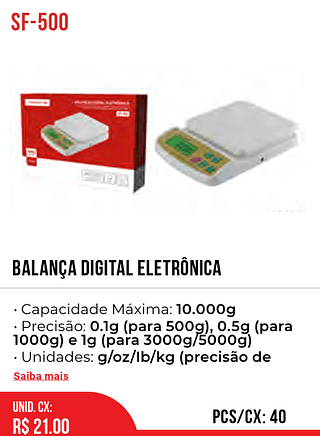Balança Digital Eletrônica 40pç=21$