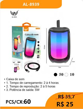 Caixa de som PCS/CX:60 R$25
