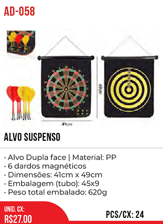 ALVO SUSPENSO 24pç=27$