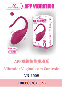 Vibrador Vaginal com Controle 100 PCS/CX 26