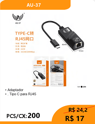 Adaptador PCS/CX:200 R$ 17
