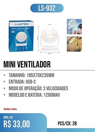 MINI VENTILADOR 28PÇ=33$