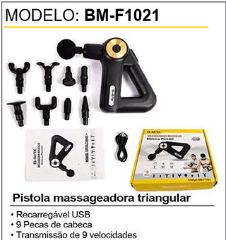 Pistola massageadora triangular 20PCS/CX Unid.CX: 65,00