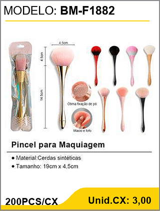 Pincel para Maquiagem 200PCS/CX Unid.CX: 3,00