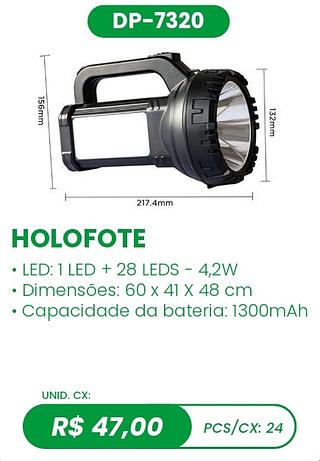 HOLOFOTE 24PÇ=47$