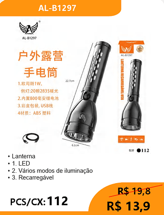 Lanterna PCS/CX:112 R$ 13,9