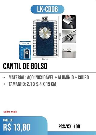 CANTIL DE BOLSO 100PÇ=13,80$