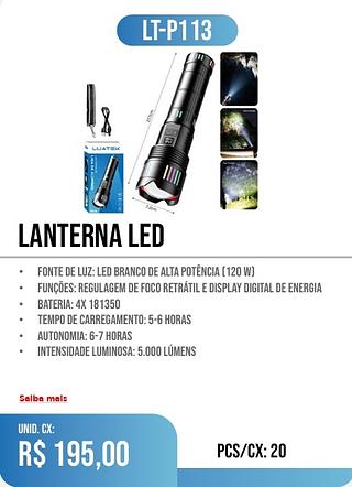 LANTERNA LED 20PÇ=195$