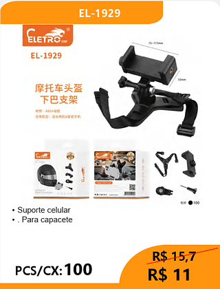 Suporte celular PCS/CX: 100 R$11