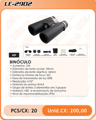 BINÓCULO 20PÇ=200$