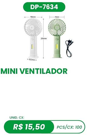 MINI VENTILADOR 100PÇ=15,5$