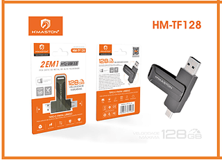 PENDRIVE 2 EM 1 128G 500PCS/CX R$:83,82
