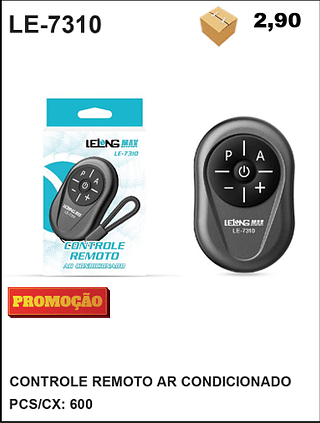 CONTROLE REMOTO AR CONDICIONADO 200PÇ=2,9$