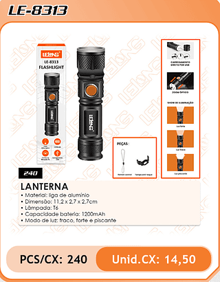 LANTERNA 240PÇ=14,5$
