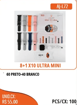 Mini 10 Ultra 8+1X10 ULTRA MINI UNID.CX:RS 55.00 PCS/CX:100