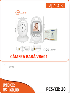 CAMERA BABAVB601 UNID.CX:RS 160.00 PCS/CX:20