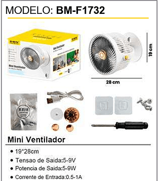 Mini Ventilador 24PCS/CX Unid.CX: 48,00