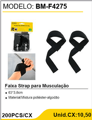 Faixa Strap para Musculação 200PCS/CX Unid.CX:10,50