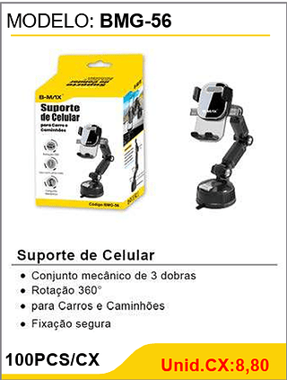 Suporte de Celular 100PCS/CX Unid.CX:8,80