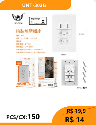INTERRUPTOR PCS/CX:150 R$ 14