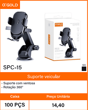 Suporte veicular - Caixa 100 PCS Preco Unitario 14,40